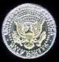 Gold on Silver Kennedy half dollar