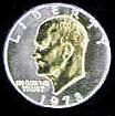 Gold on Silver IKE dollar