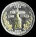 Gold on Silver Maryland State Commemorative Quarter